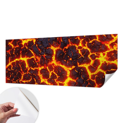 Savaime lipnus fototapetas su stipriu magma raštu