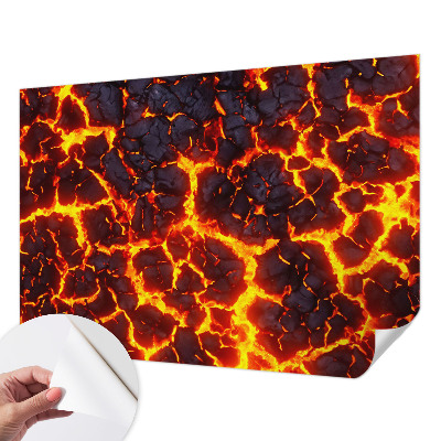 Savaime lipnus fototapetas su stipriu magma raštu