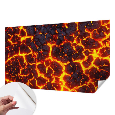 Savaime lipnus fototapetas su stipriu magma raštu