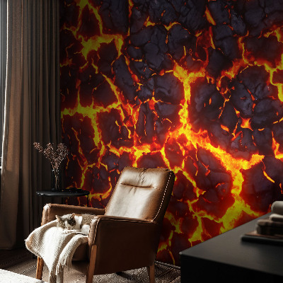 Savaime lipnus fototapetas Stærk magma