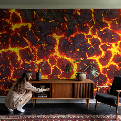 Savaime lipnus fototapetas su stipriu magma raštu
