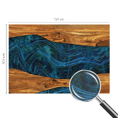 3D fototapetas su mėlynu medžiu