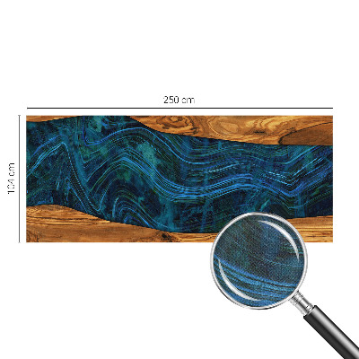 3D fototapetas su mėlynu medžiu