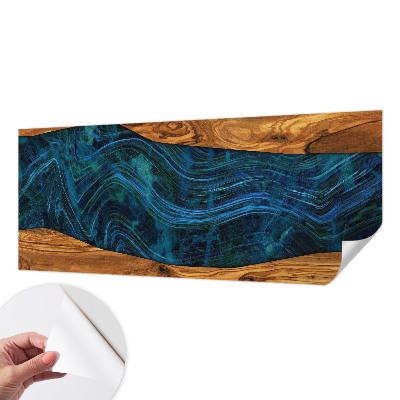 3D fototapetas su mėlynu medžiu