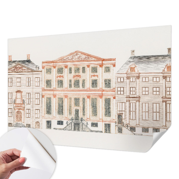Fototapetas vaiko kambariui su klasikiniais pastatais