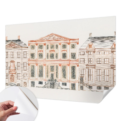 Fototapetas vaiko kambariui su klasikiniais pastatais