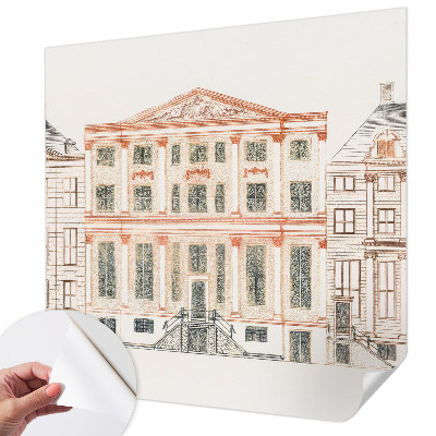 Fototapetas vaiko kambariui su klasikiniais pastatais
