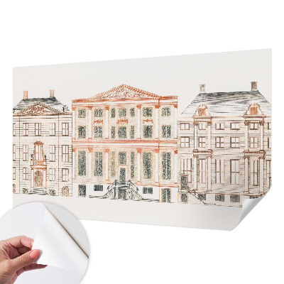 Fototapetas vaiko kambariui su klasikiniais pastatais