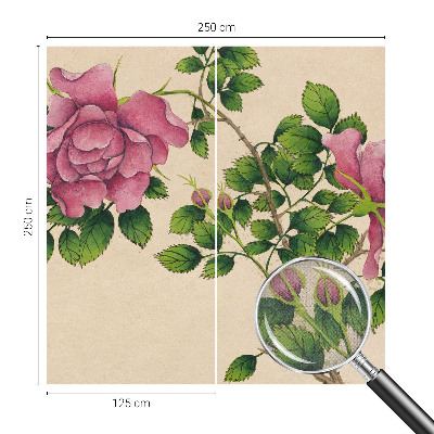 Savaime lipnus fototapetas Romantiška rožinė