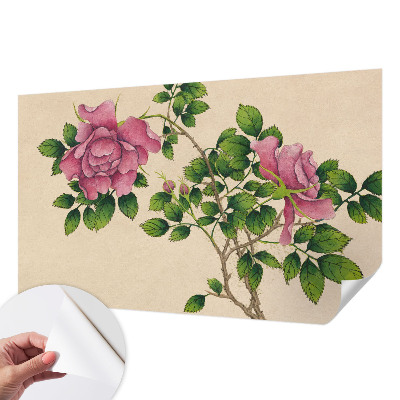 Savaime lipnus fototapetas Romantiška rožinė