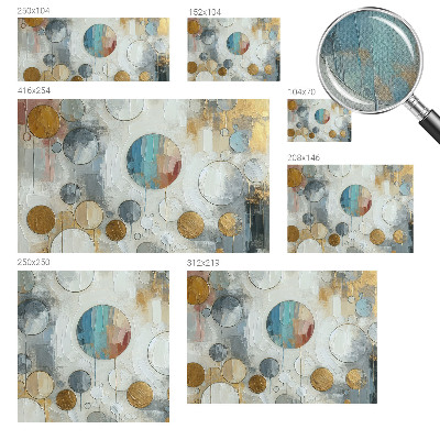 3D fototapetas Geometriniai apskritimai