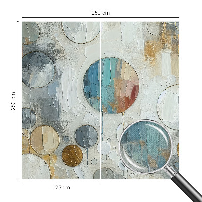 3D fototapetas Geometriniai apskritimai