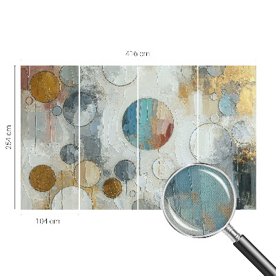 3D fototapetas Geometriniai apskritimai