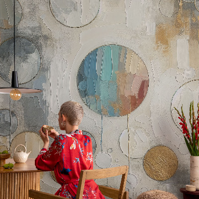 3D fototapetas Geometriniai apskritimai