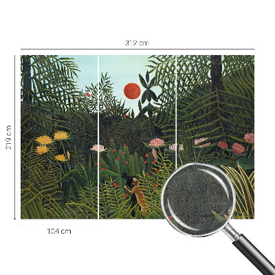 3D fototapetas sienoms su egzotišku kraštovaizdžiu