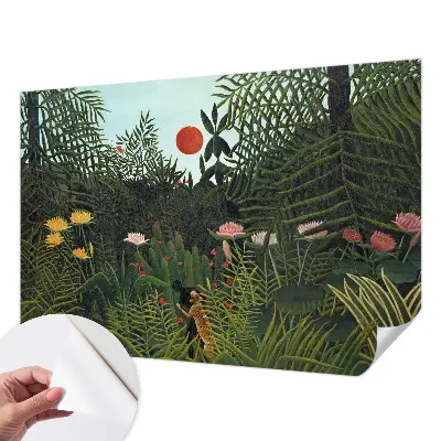 3D fototapetas sienoms su egzotišku kraštovaizdžiu
