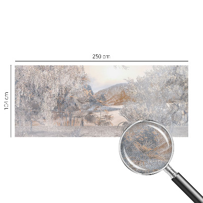 3D fototapetas sienoms su subtiliu natūraliu raštu