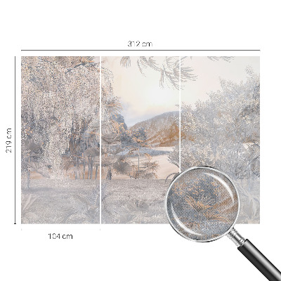 3D fototapetas sienoms Subtilūs natūralūs