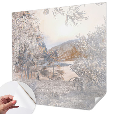3D fototapetas sienoms su subtiliu natūraliu raštu