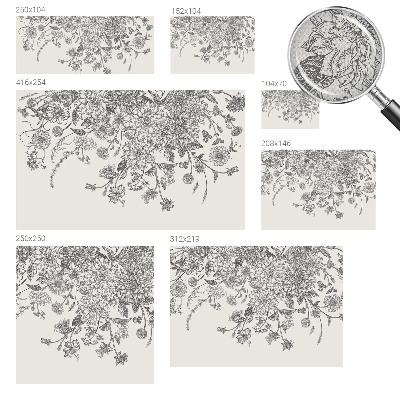 Fototapetai Blomstermønster