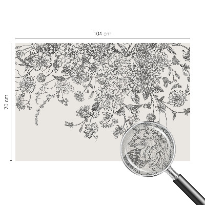 Fototapetai Blomstermønster