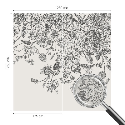 Fototapetai Blomstermønster