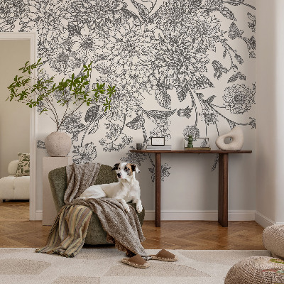 Fototapetai Blomstermønster