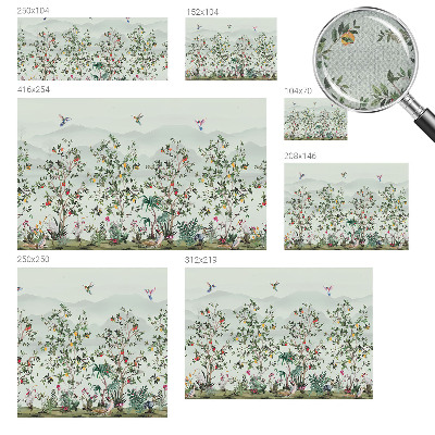 Fototapetas vaiko kambariui Egzotiniai medžiai