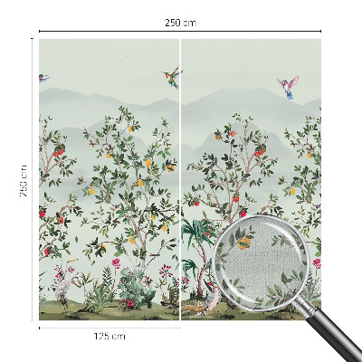 Fototapetas vaiko kambariui Egzotiniai medžiai