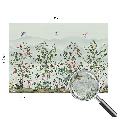 Fototapetas vaiko kambariui Egzotiniai medžiai