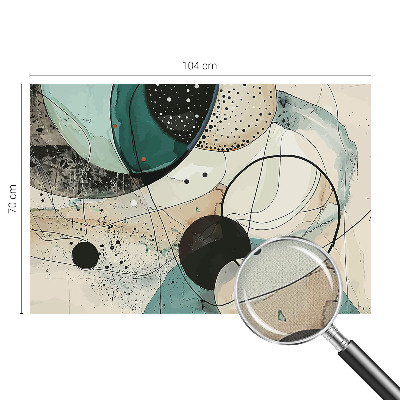 Savaime lipnus fototapetas Spalvingi apskritimai