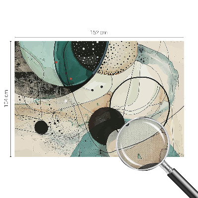 Savaime lipnus fototapetas Spalvingi apskritimai