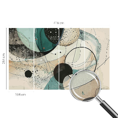 Savaime lipnus fototapetas Spalvingi apskritimai