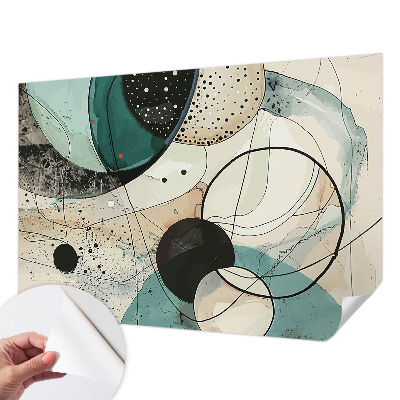 Savaime lipnus fototapetas Spalvingi apskritimai