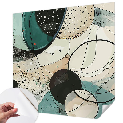 Savaime lipnus fototapetas Spalvingi apskritimai