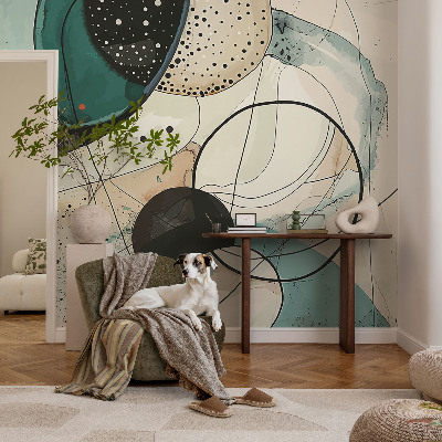 Savaime lipnus fototapetas Spalvingi apskritimai