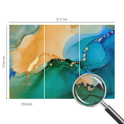 3D fototapetas su spalvingais bulgarais