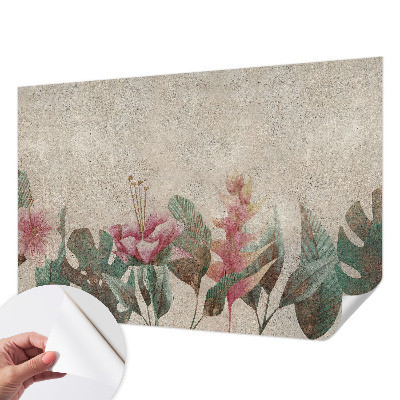 3D fototapetas sienoms su subtiliu floros motyvu