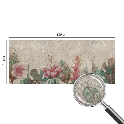 3D fototapetas sienoms su subtiliu floros motyvu