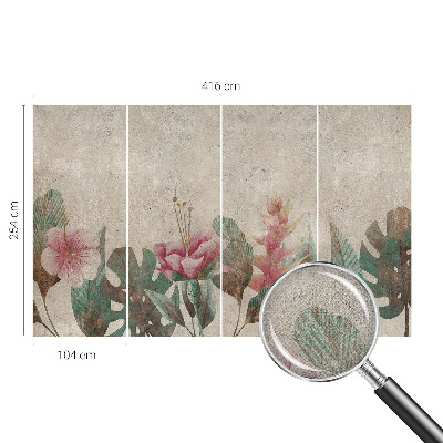 3D fototapetas sienoms Subtili flora