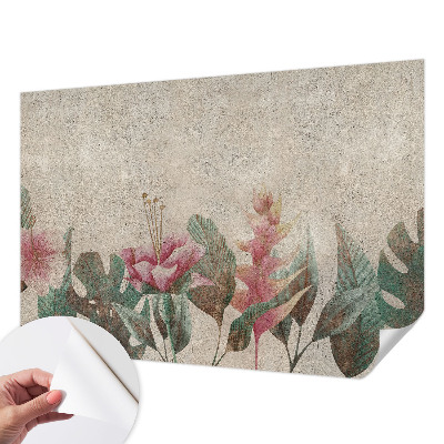 3D fototapetas sienoms su subtiliu floros motyvu