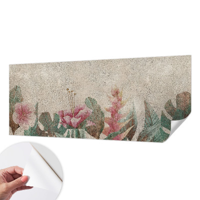 3D fototapetas sienoms su subtiliu floros motyvu