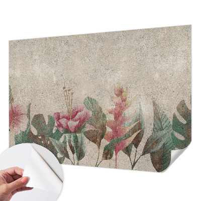 3D fototapetas sienoms su subtiliu floros motyvu