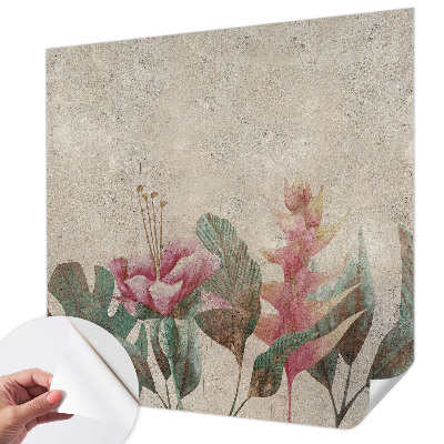 3D fototapetas sienoms su subtiliu floros motyvu