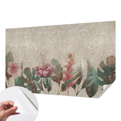 3D fototapetas sienoms su subtiliu floros motyvu