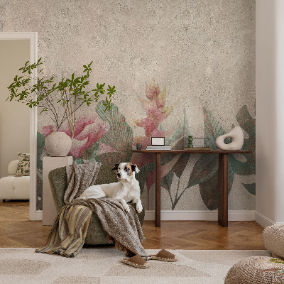 3D fototapetas sienoms Subtili flora