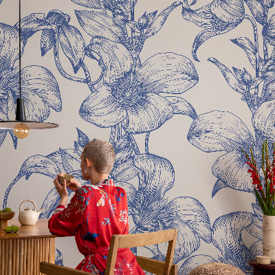 Tapetai Blomstergrene