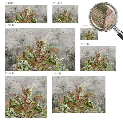 Savaime lipnus fototapetas Egzotiškos džiunglės