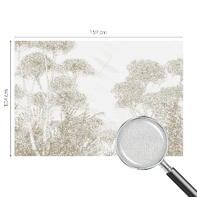 3D fototapetas su tropinių augalų motyvu