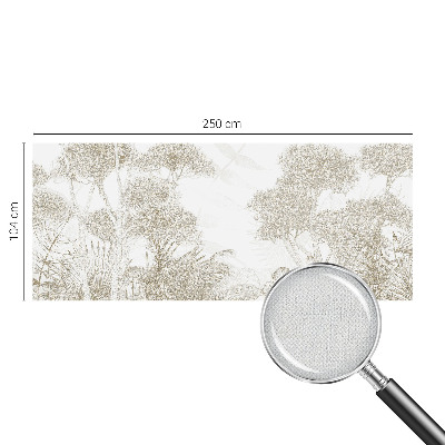 3D fototapetas su tropinių augalų motyvu